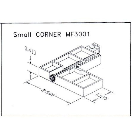 Screen Door Corner 1-1/8in